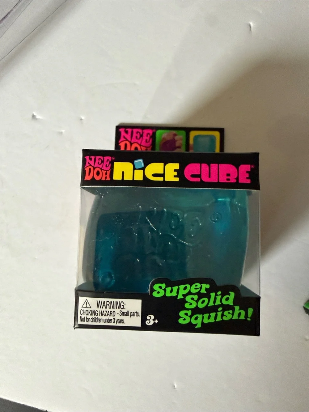 Nice Cube Super Solid Squish Toy - Teal Blue